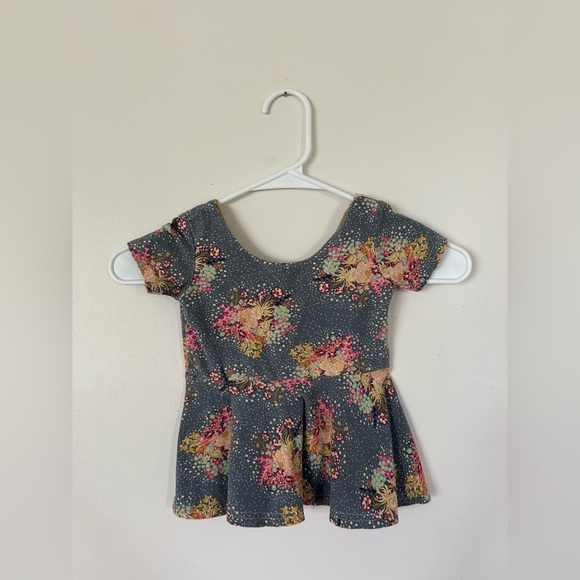 Monkey & Toad Top Small Canadian Shop Floral 3T - Picture 1 of 6